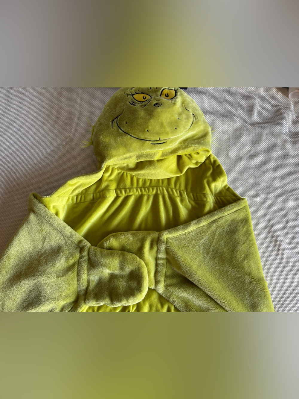 The Grinch Dr. Seuss Kids Hooded Blanket with Mittens One Size Gift Cozy